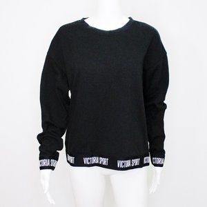 Victoria Sport Sweatshirt Logo Border Cuffs Small